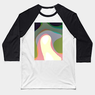 Colorful Abstract Warps 208 Baseball T-Shirt